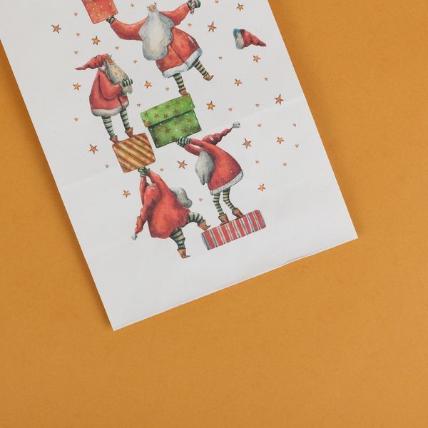 Torebka Papierowa Świąteczne Gnomy 18*8,5*21