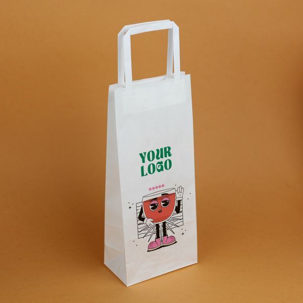 torebki na wino z logo 16x9x39 cm szybki druk pełnokolorowy