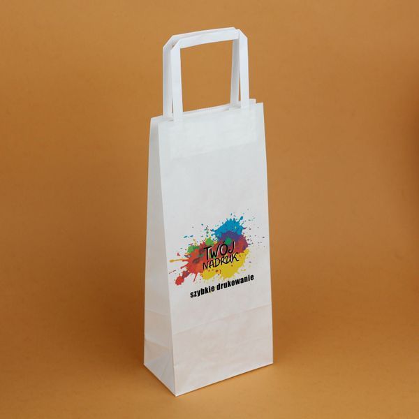 torebki na wino z logo 16x9x39 cm szybki druk pełnokolorowy