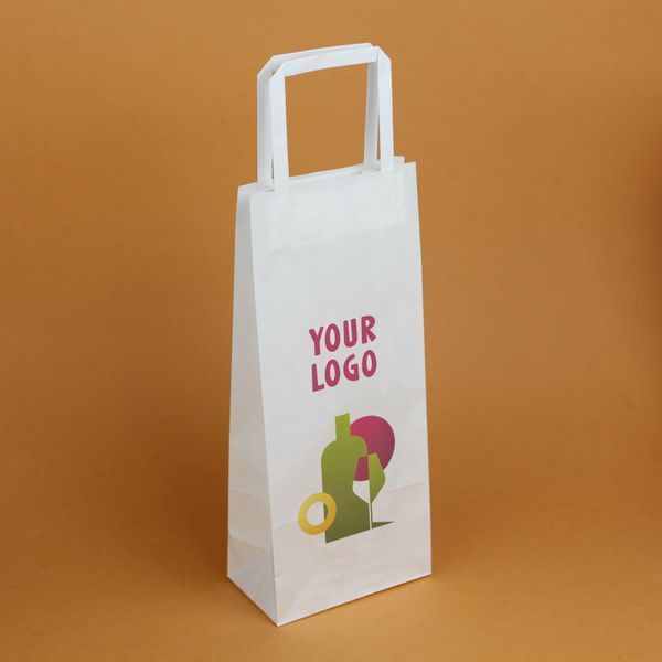 torebki na wino z logo 16x9x39 cm szybki druk pełnokolorowy