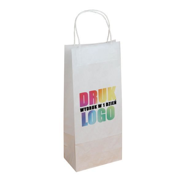 torebki na wino z logo 16x9x39 cm szybki druk pełnokolorowy