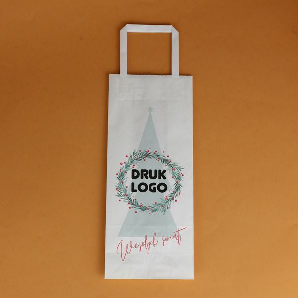 Torebki na Wino z Logo Firmy 15*9*36 Druk Toreb CMYK
