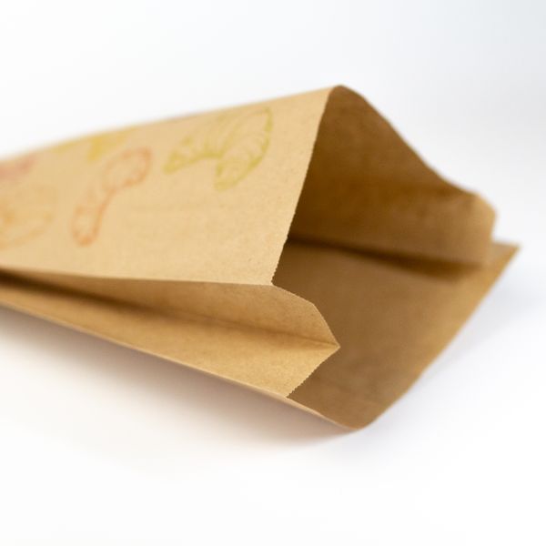 Torby Papierowe Fałdowe z Logo CMYK 100 szt Kraft Torebki Małe 29&times;15x6 cm