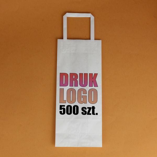 torba na alkohol z logo 16х8х39 cm 500 szt druk w 1 dzień