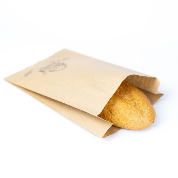 Torebki śniadaniowe Papierowe z Nadrukiem Logo Kolor 500 szt - 29&times;15x6 cm
