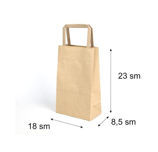 torby papierowe z nadrukiem 18х8.5х23 cm - druk pełnokolorowy