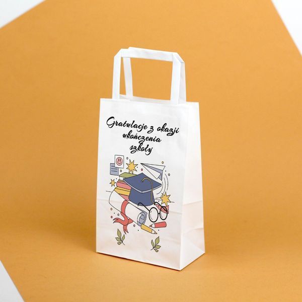 copy_Torba Papierowa do Ukończenia Szkoły Przedszkola 18x8x23 cm - 10 szt warianty