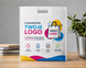 30 szt. toreb non woven z nadrukiem logo firmy | Torby reklamowe