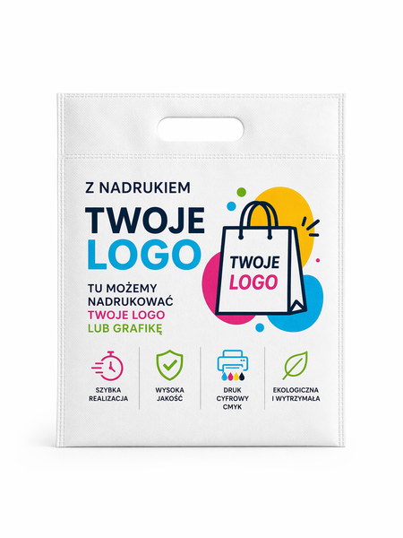 Torby materiałowe non woven z logo 50 szt.