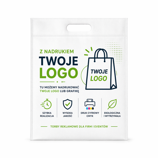 Torby materiałowe non woven z logo 50 szt.