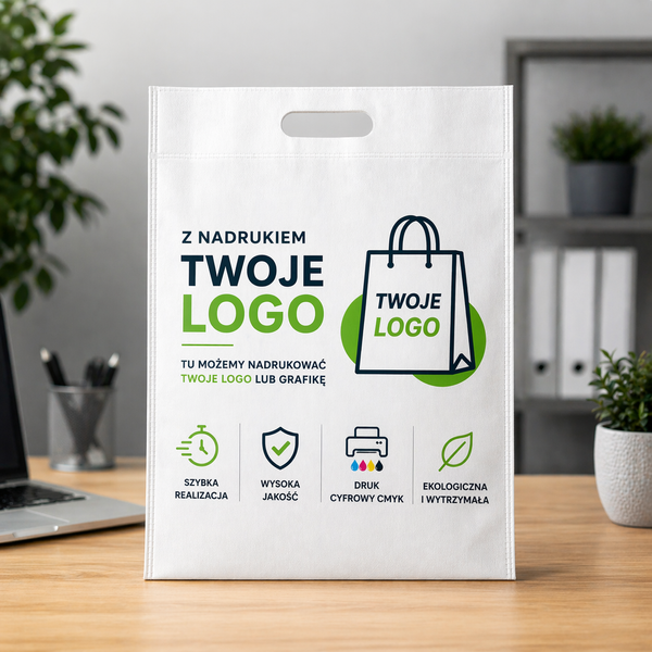 Torby materiałowe non woven z logo 50 szt.