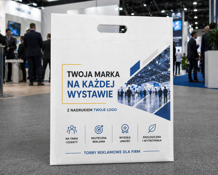 Torby materiałowe non woven z logo 50 szt.