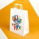 Torby papierowe z Logo A3 &ndash; Duże Białe Torebki z Nadrukiem 32&times;17&times;41 cm, 100 szt